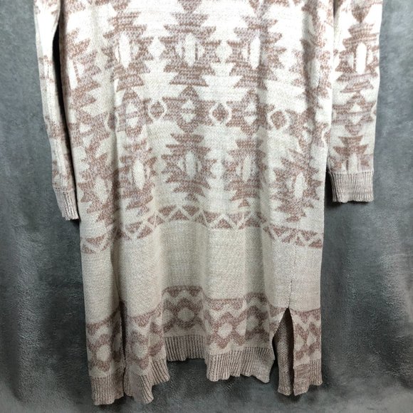 Charlotte Russe Women's Medium Open Cardigan Sweater Aztec Vibes Cotton/Acrylic - Picture 10 of 12